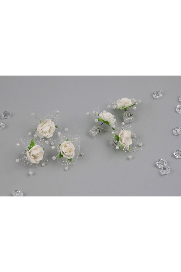 Broche de communion - Rose crème Broche de communion - Rose crème - obraz 1