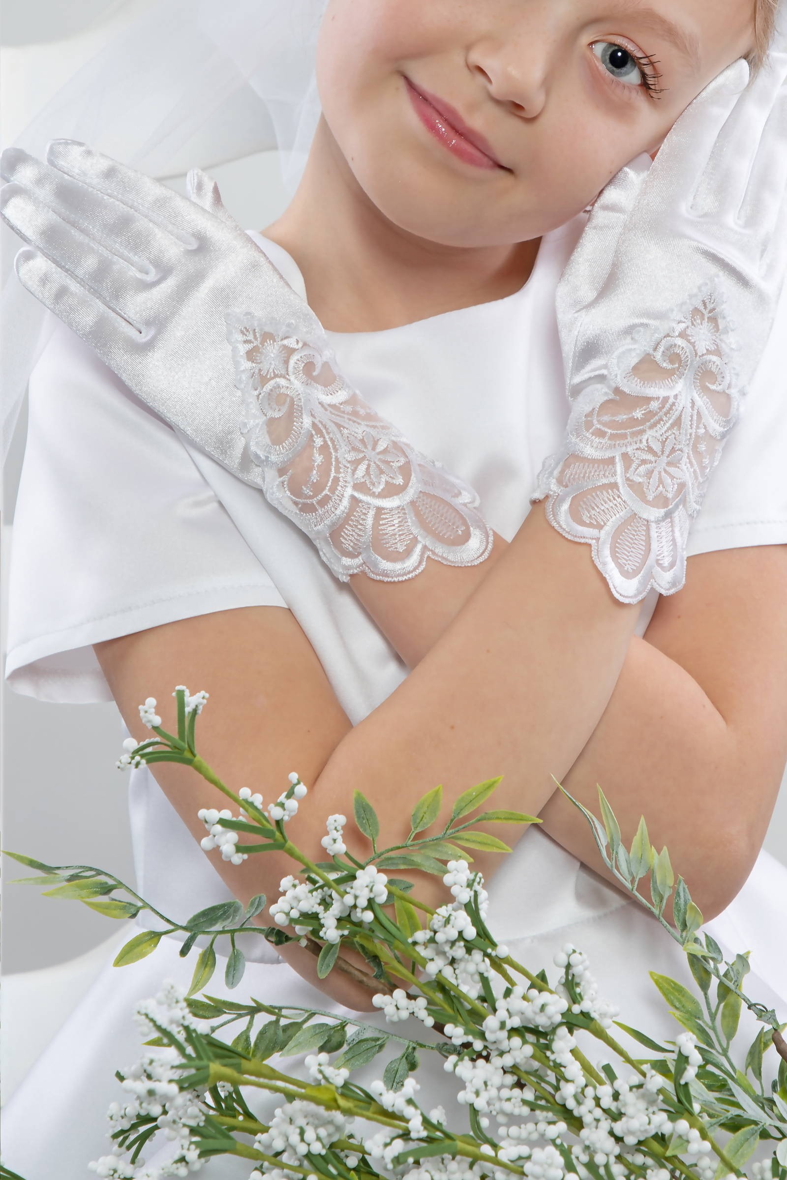 Communion Gloves Classic UK-Nr6a Communion Gloves Classic UK-Nr6a - obraz 0