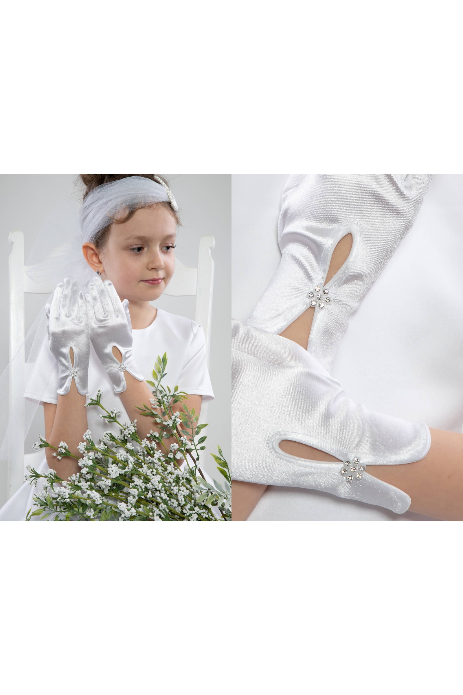 Gants de Communion Classiques UK-Nr16 Gants de Communion Classiques UK-Nr16 - obraz 1