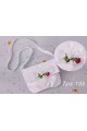 Satin communion bag with belt bouquet - obraz 4