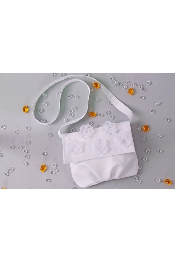 Aube de communion avec ceinture en satin UK-Tps7 Aube de communion avec ceinture en satin UK-Tps7 - obraz 2