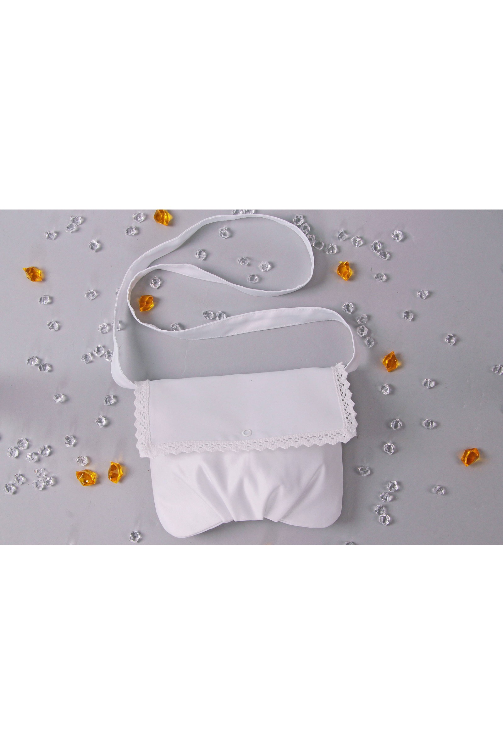 Pochette de communion avec ceinture en satin UK-Tps9 Pochette de communion avec ceinture en satin UK-Tps9 - obraz 2