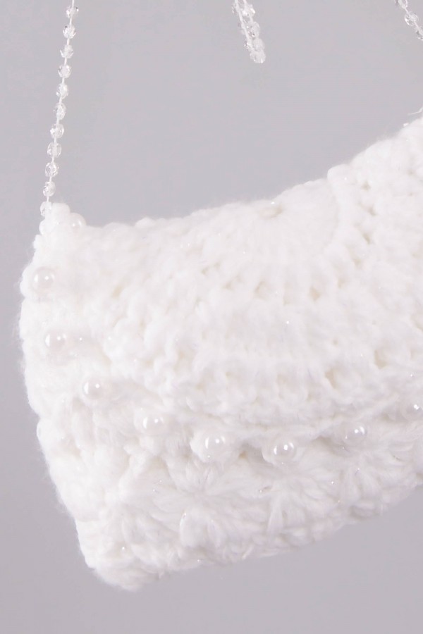 Pochette de communion en fil crocheté UK-Tdp1 Pochette de communion en fil crocheté UK-Tdp1 - obraz 0