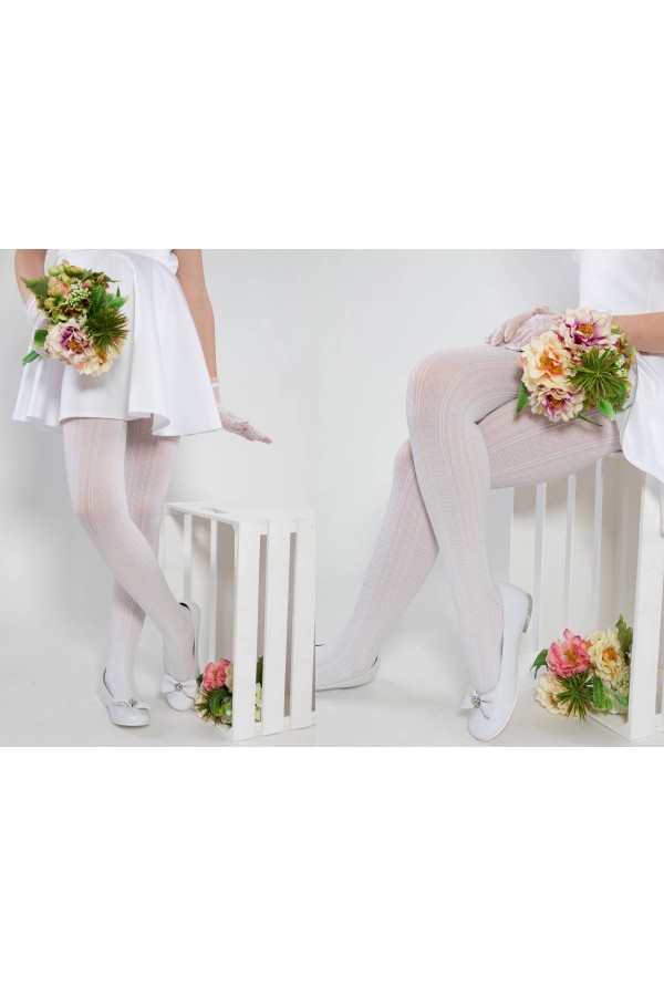 Collants élégants pour communion - Collants réchauffants Natasha Collants élégants pour communion - Collants réchauffants Natasha - obraz 2