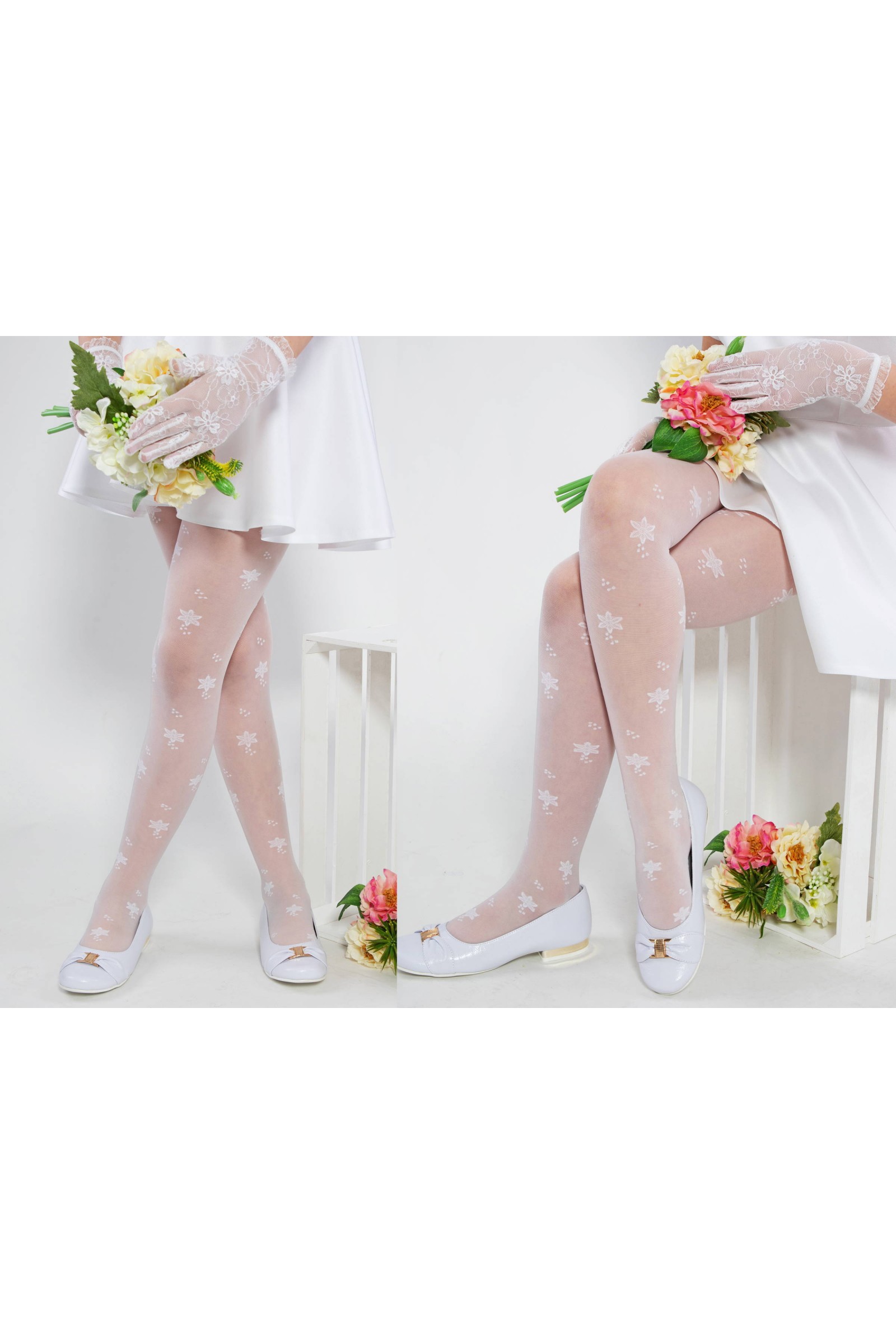 Collants élégants de communion - Sara G Collants élégants de communion - Sara G - obraz 2