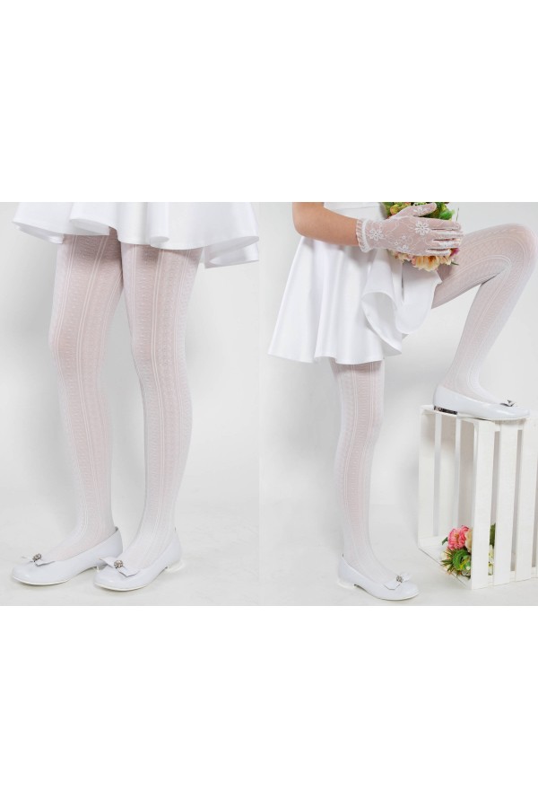 Collants élégants pour communion - Collants réchauffants Natasha Collants élégants pour communion - Collants réchauffants Natasha - obraz 3