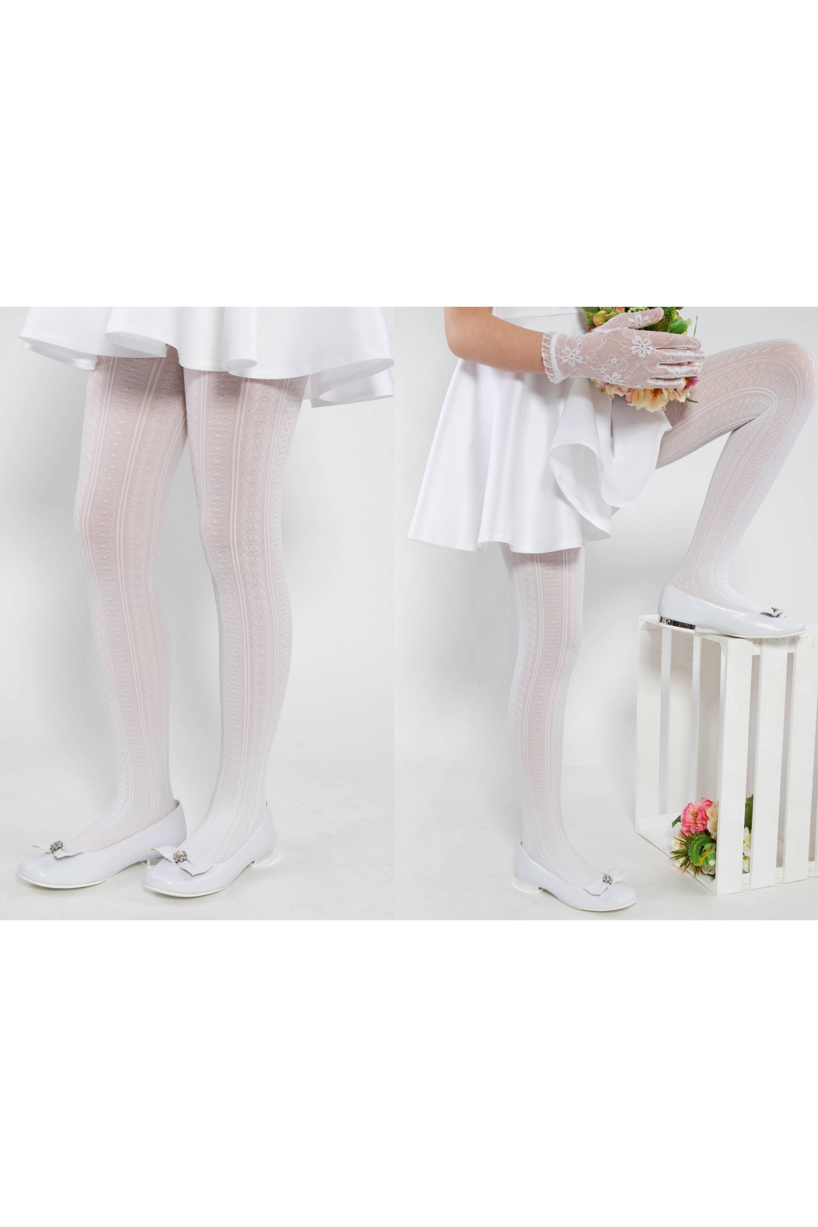 Collants élégants pour communion - Collants réchauffants Natasha Collants élégants pour communion - Collants réchauffants Natasha - obraz 3