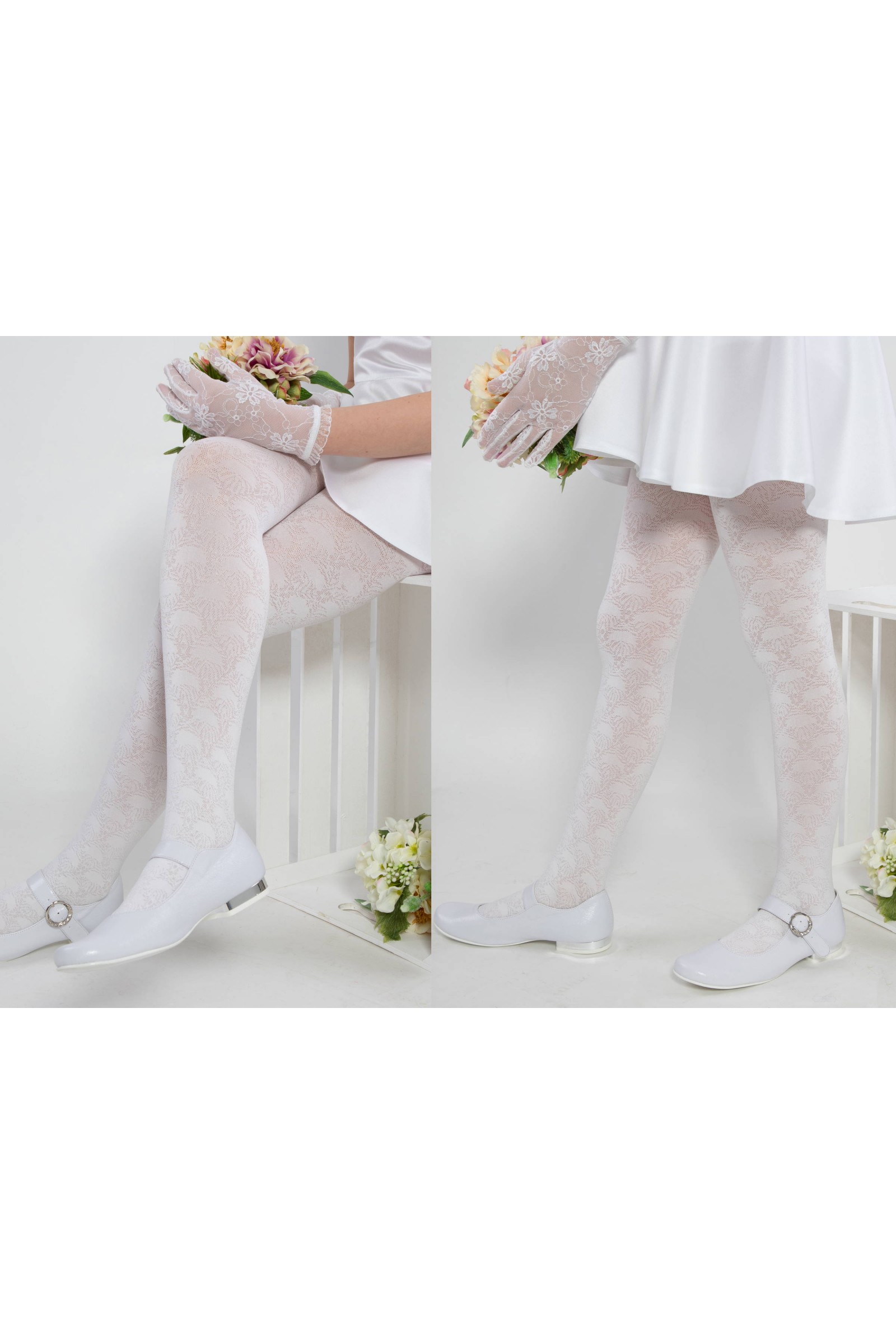 Elegant communion tights - Susanna warming tights - obraz 4