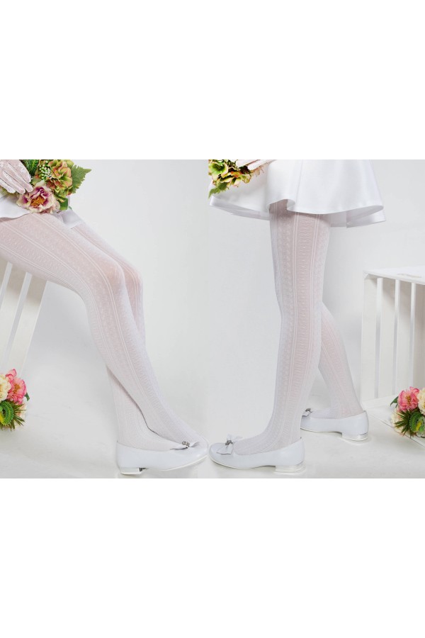 Collants élégants pour communion - Collants réchauffants Natasha Collants élégants pour communion - Collants réchauffants Natasha - obraz 5