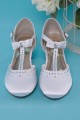 Communion shoes pumps with Swarovski Crystals (5E) - obraz 1