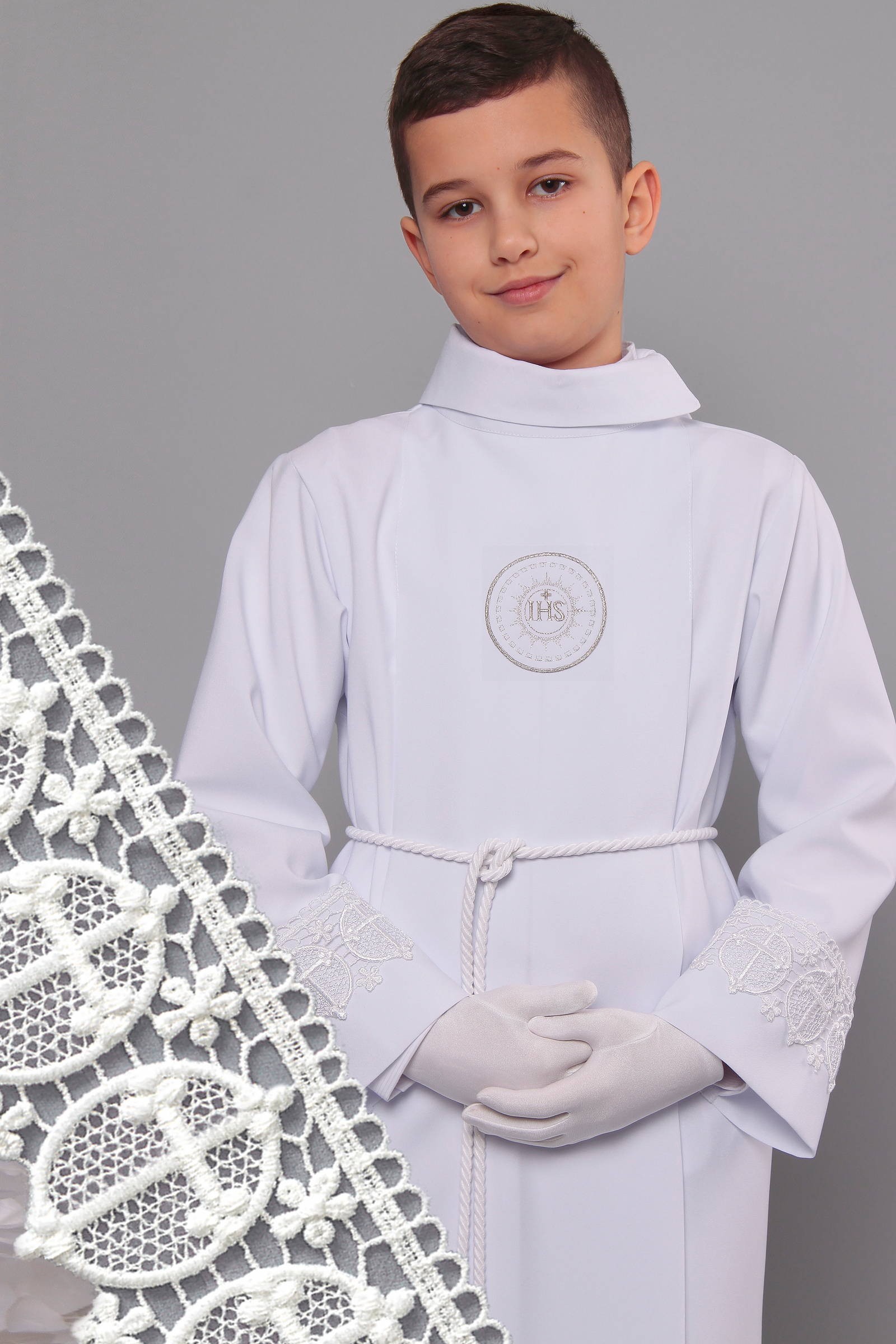 Communion Alba with guipure 16/UK-K - obraz 0