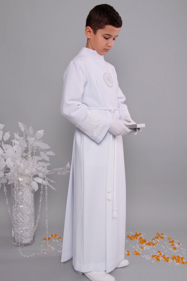 Aube de communion avec guipure 11/UK-K - obraz 2