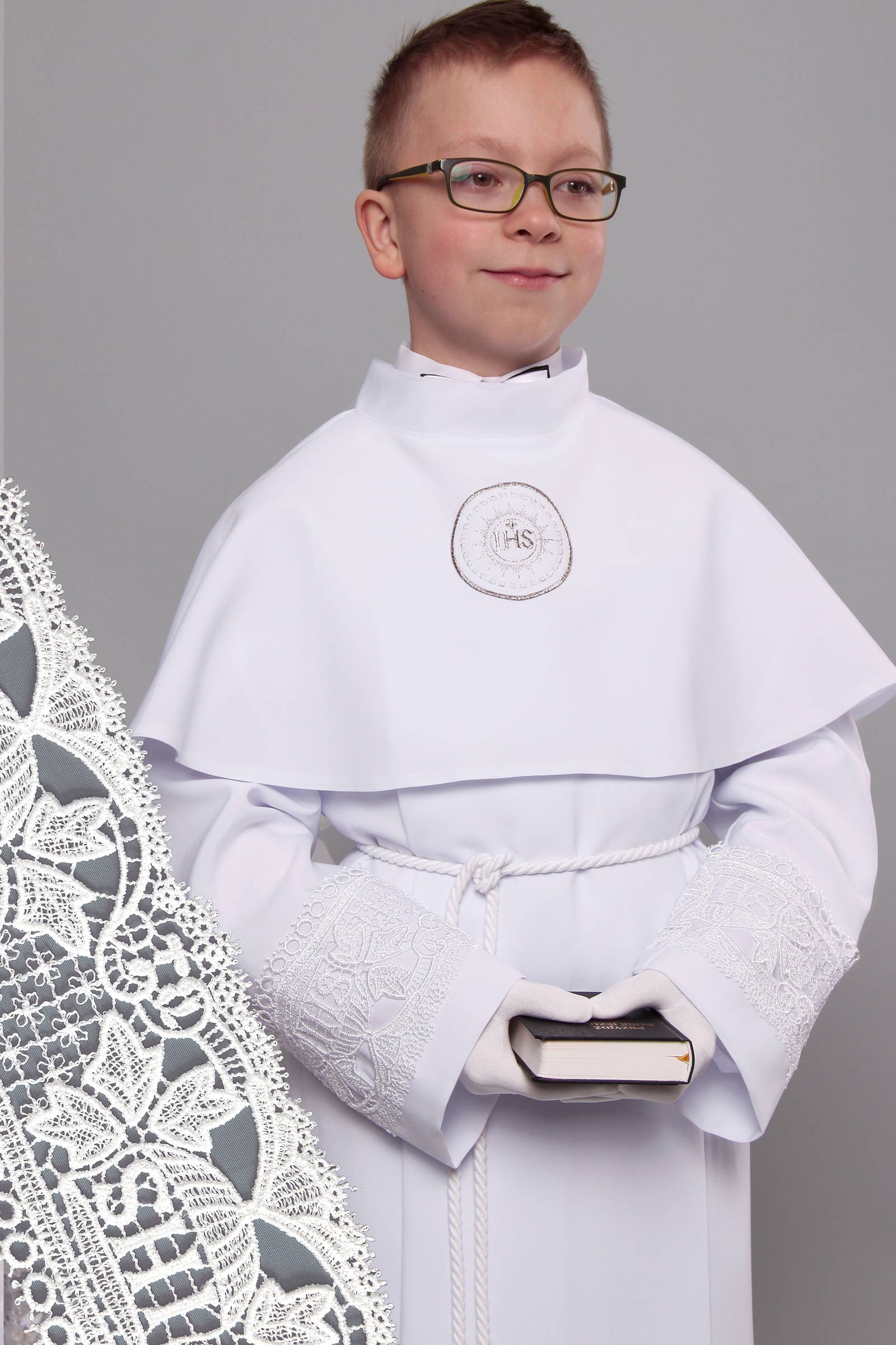 Aube de communion avec guipure 11/UK-KK - obraz 0