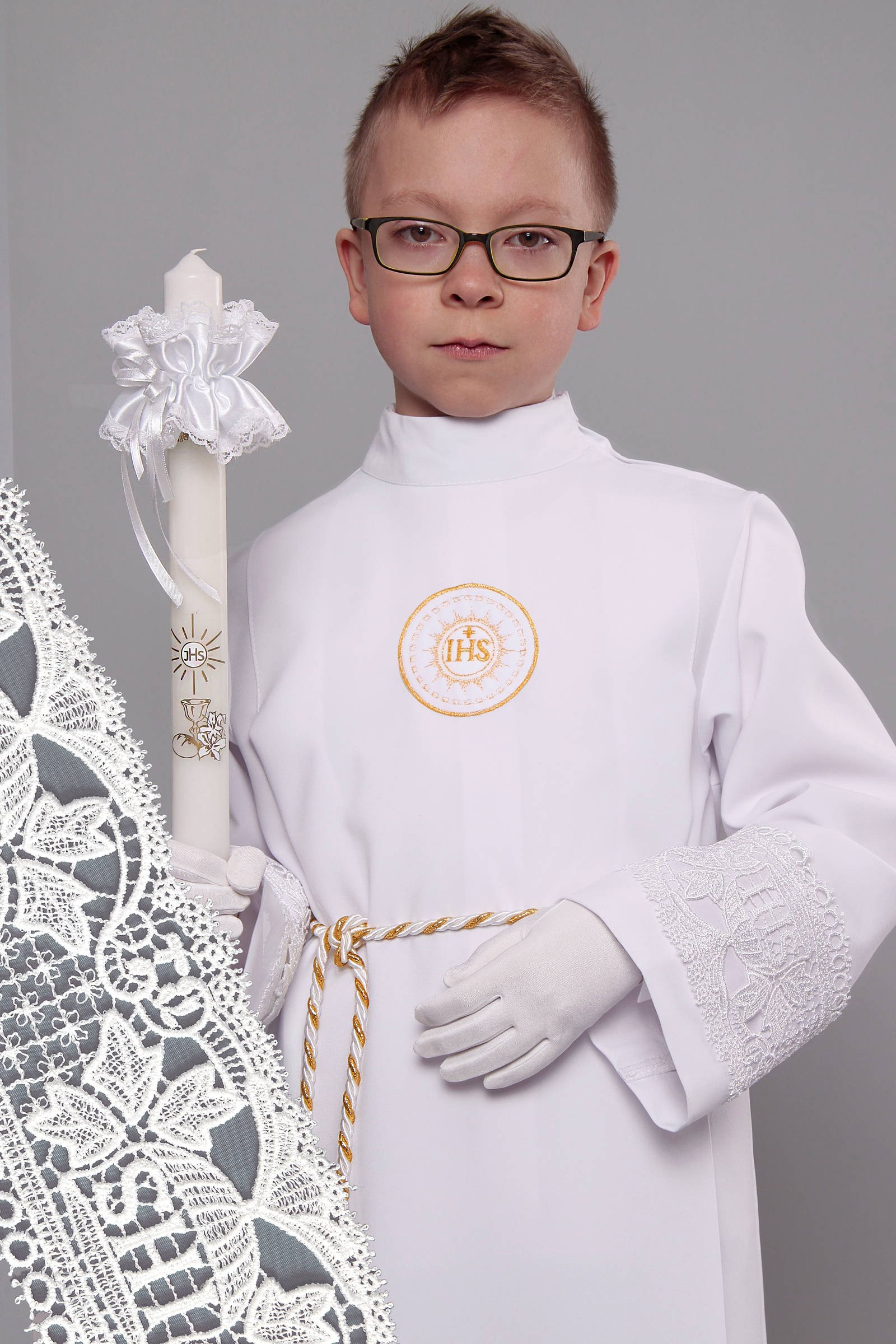 Aube de communion avec guipure 8/UK-Z3 - obraz 0