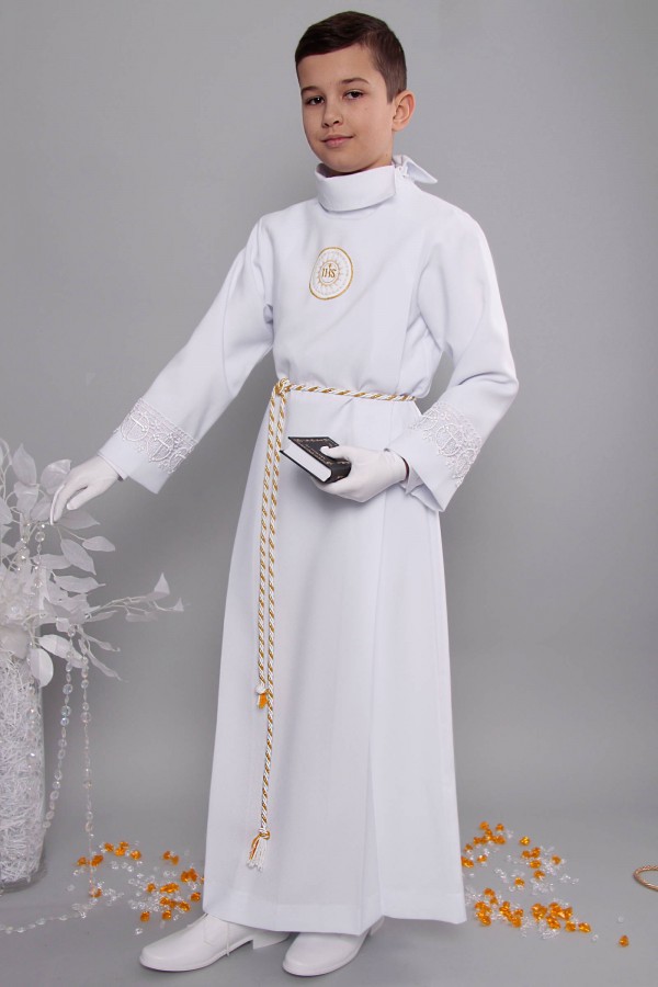 Aube de communion avec guipure 13/UK-Z2 - obraz 3