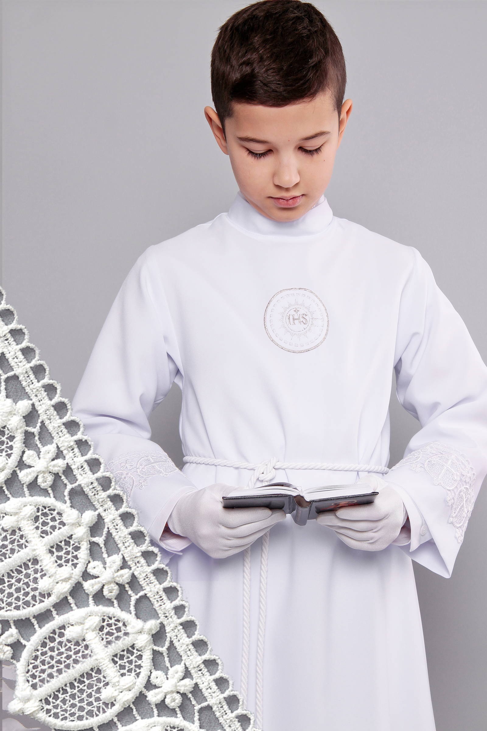 Aube de communion avec guipure 14/UK-R2 - obraz 0