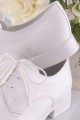 Chaussures de communion UK-010 - blanches - obraz 4