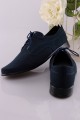 Chaussures de communion UK-013 - nubuck bleu marine - obraz 3