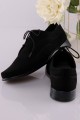 Chaussures de communion UK-014 - nubuck noir - obraz 3