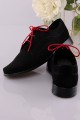 Chaussures de communion UK-014 - nubuck noir - obraz 4