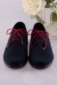 Chaussures de communion UK-013 - nubuck bleu marine - obraz 6