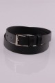 Ceinture de pantalon de communion - cuir noir - obraz 1