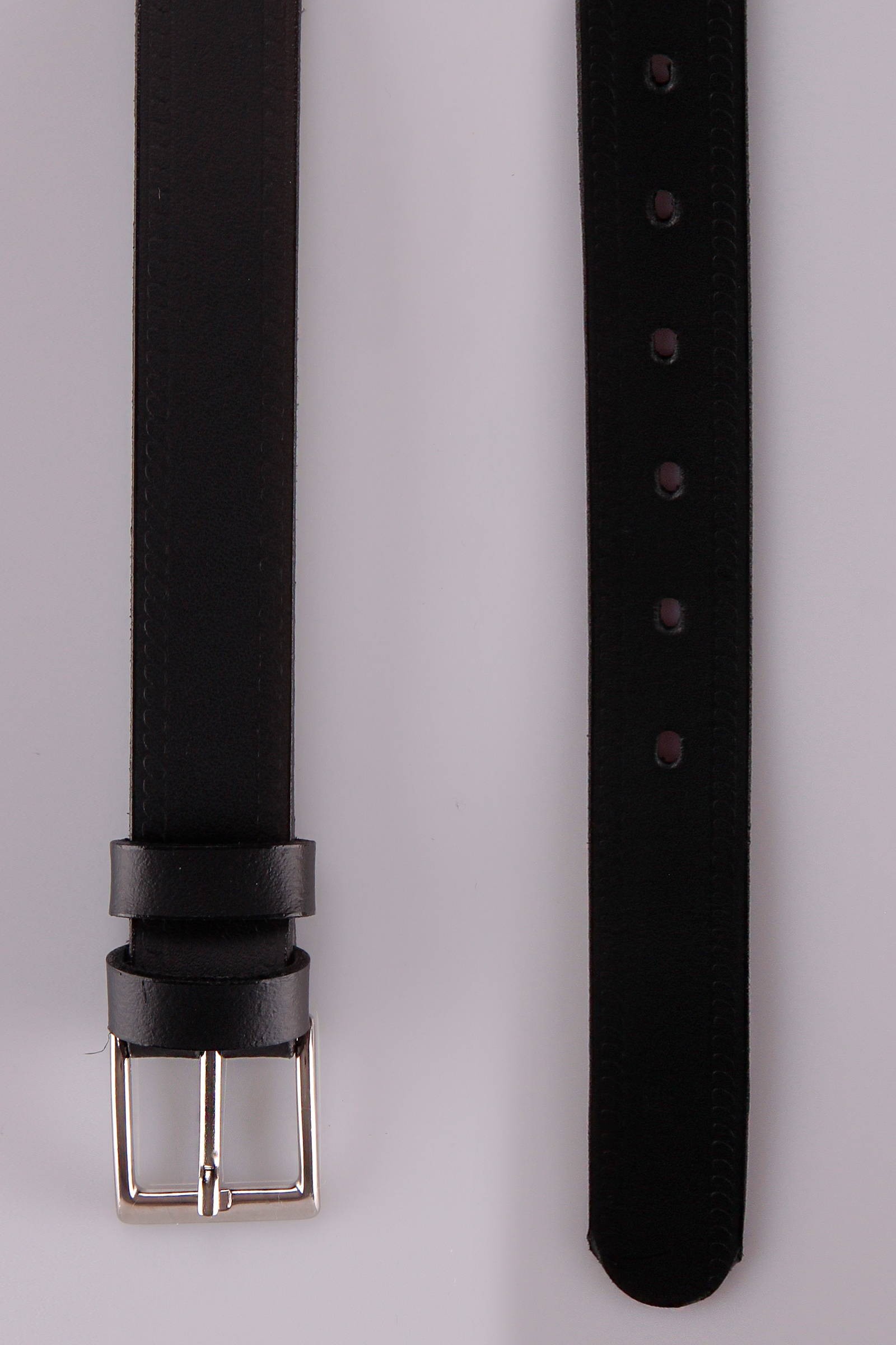 Ceinture de pantalon de communion - cuir noir - obraz 3