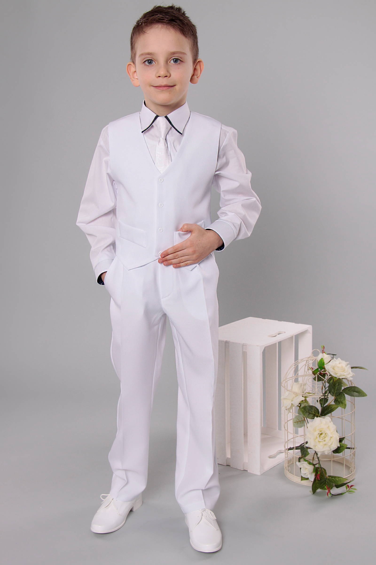 Costume de communion - Ensemble UK-GR/2 blanc - obraz 0