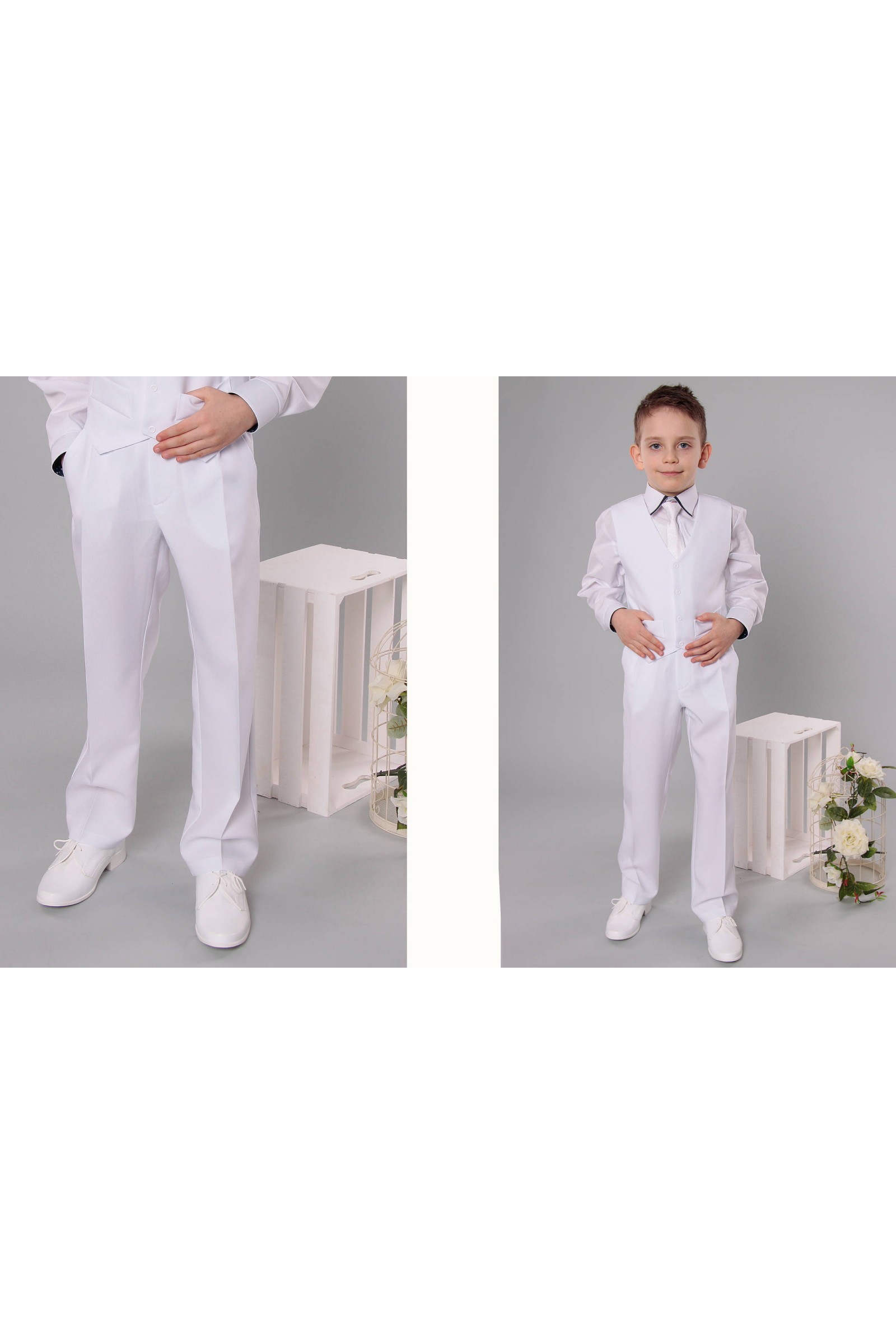Costume de communion - Ensemble UK-GR/2 blanc - obraz 1