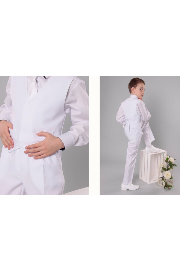 Costume de communion - Ensemble UK-GR/2 blanc - obraz 2