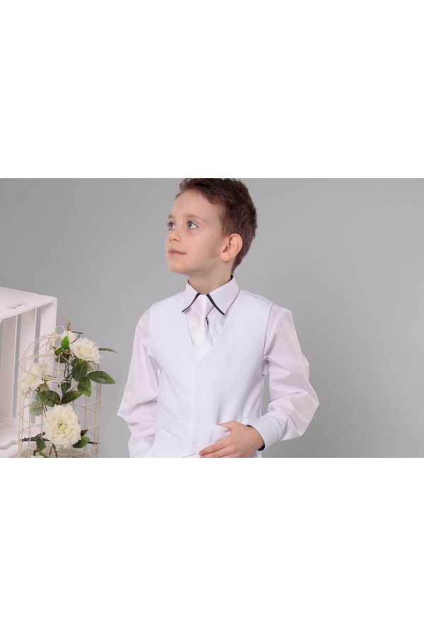 Costume de communion - Ensemble UK-GR/2 blanc - obraz 3