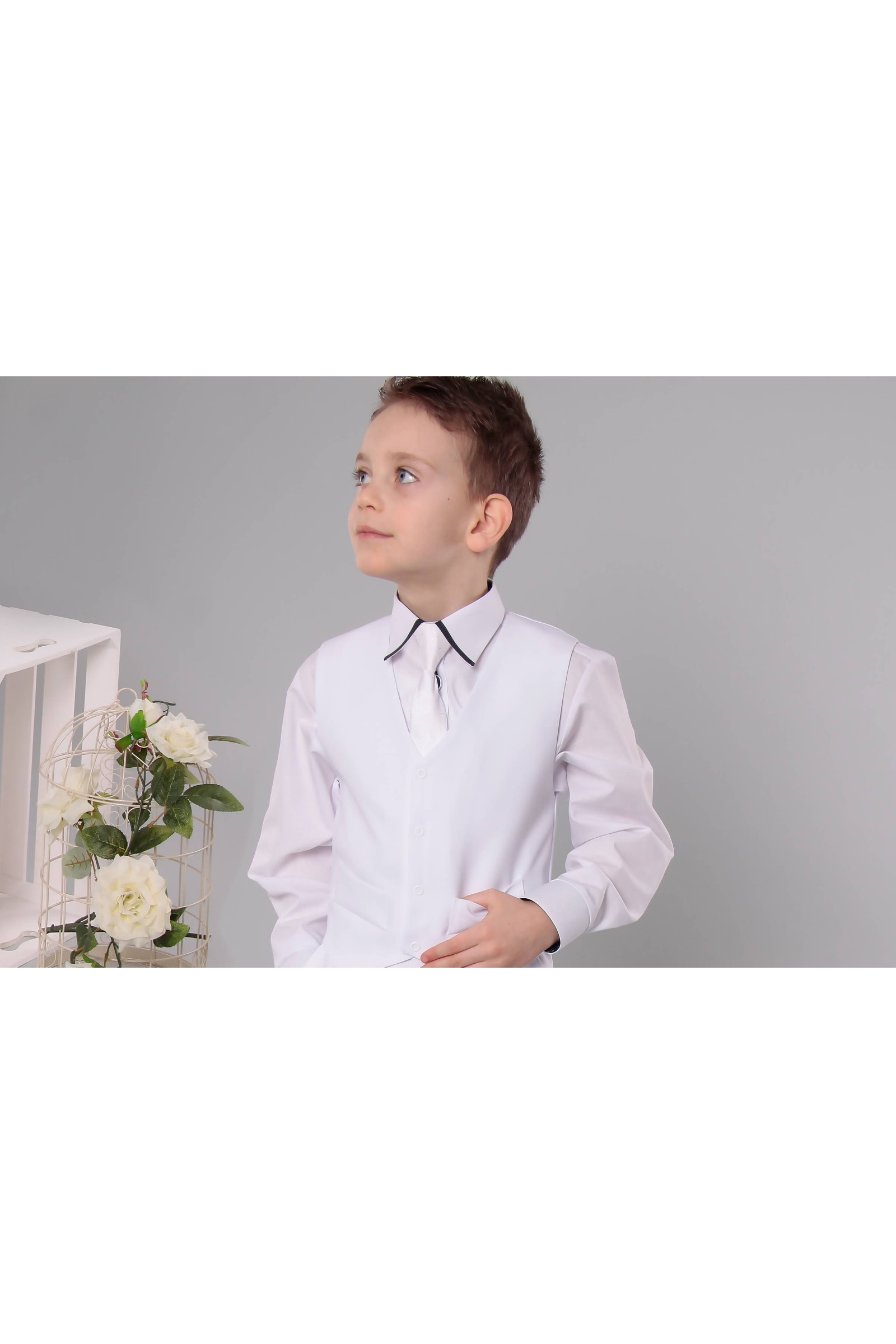 Costume de communion - Ensemble UK-GR/2 blanc - obraz 3
