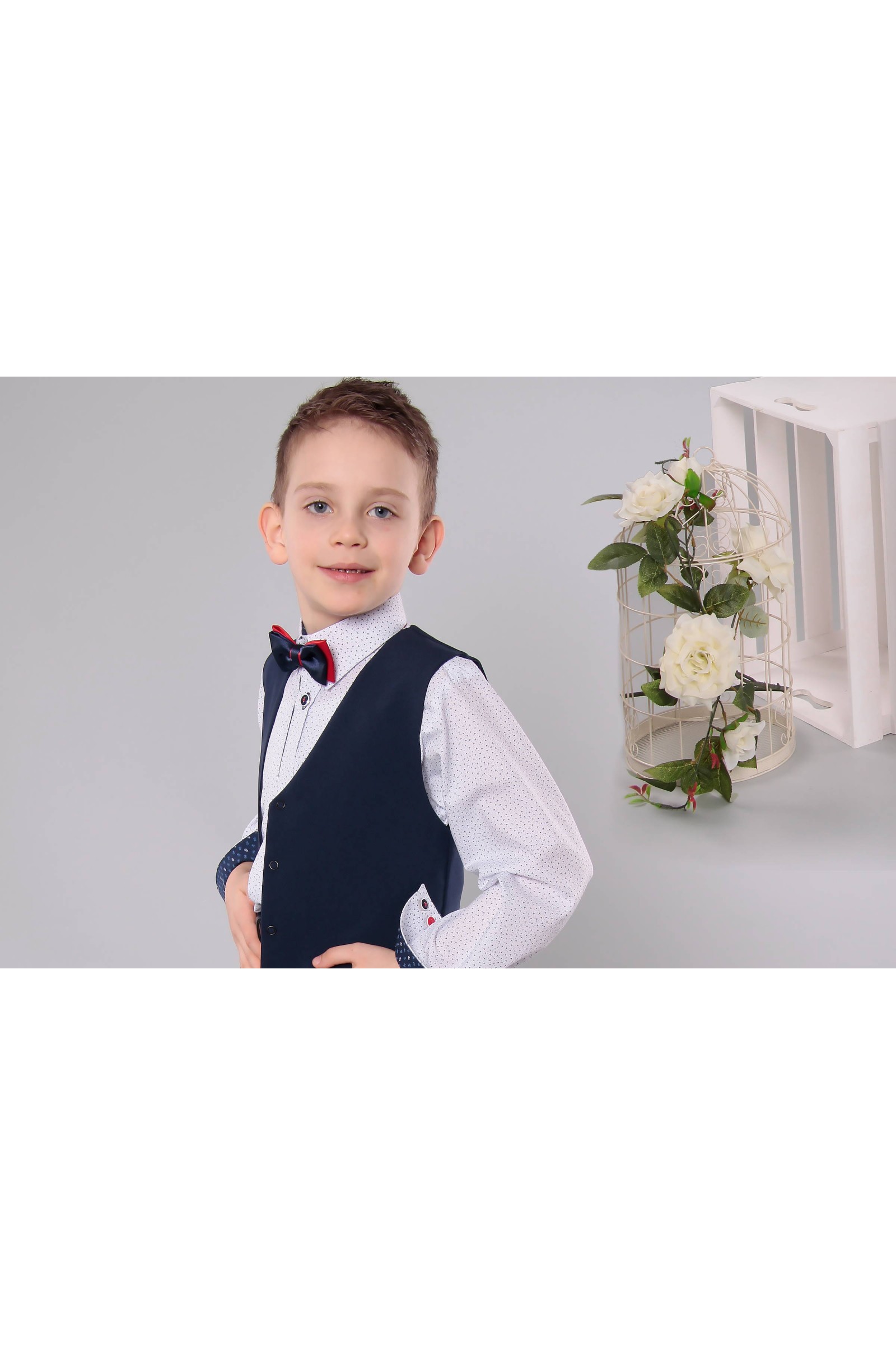 Costume de communion - Ensemble UK-GR/4 bleu marine - obraz 3