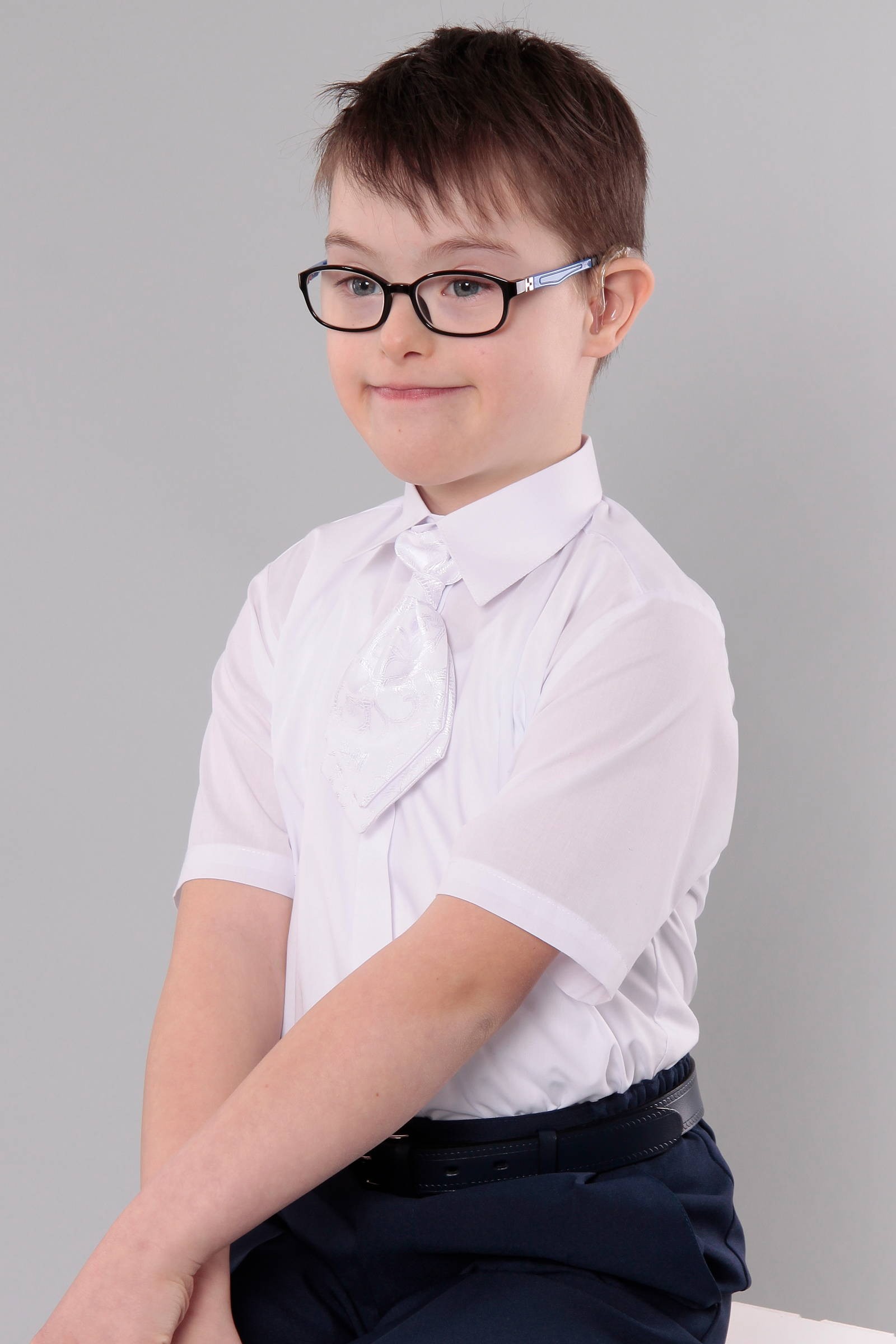 Chemise de communion UK-1Ks/manche courte - obraz 0