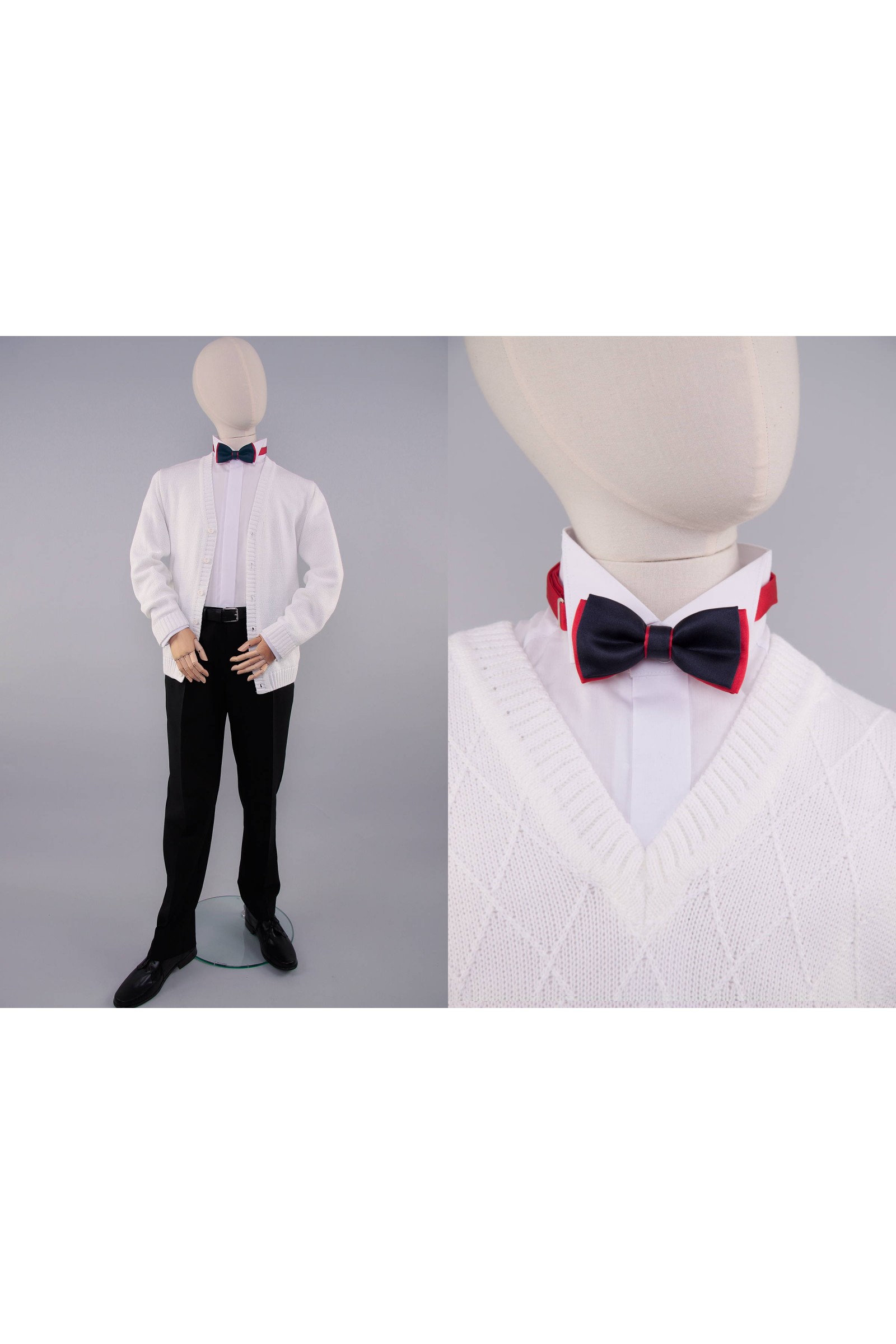 Communion bow tie UK-MGCZ navy blue and red - obraz 1