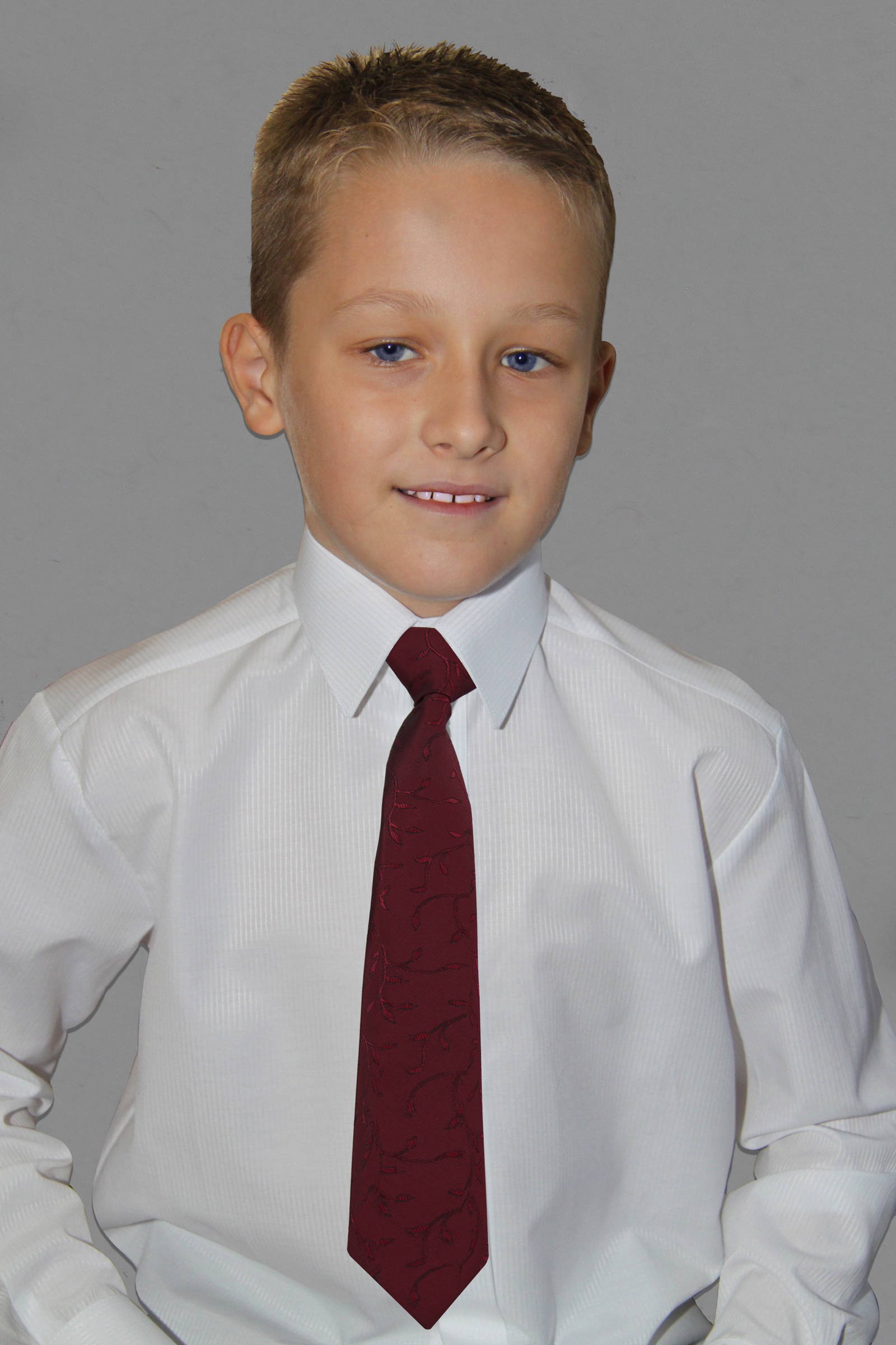 Communion tie UK-Kbr-maroon - obraz 0