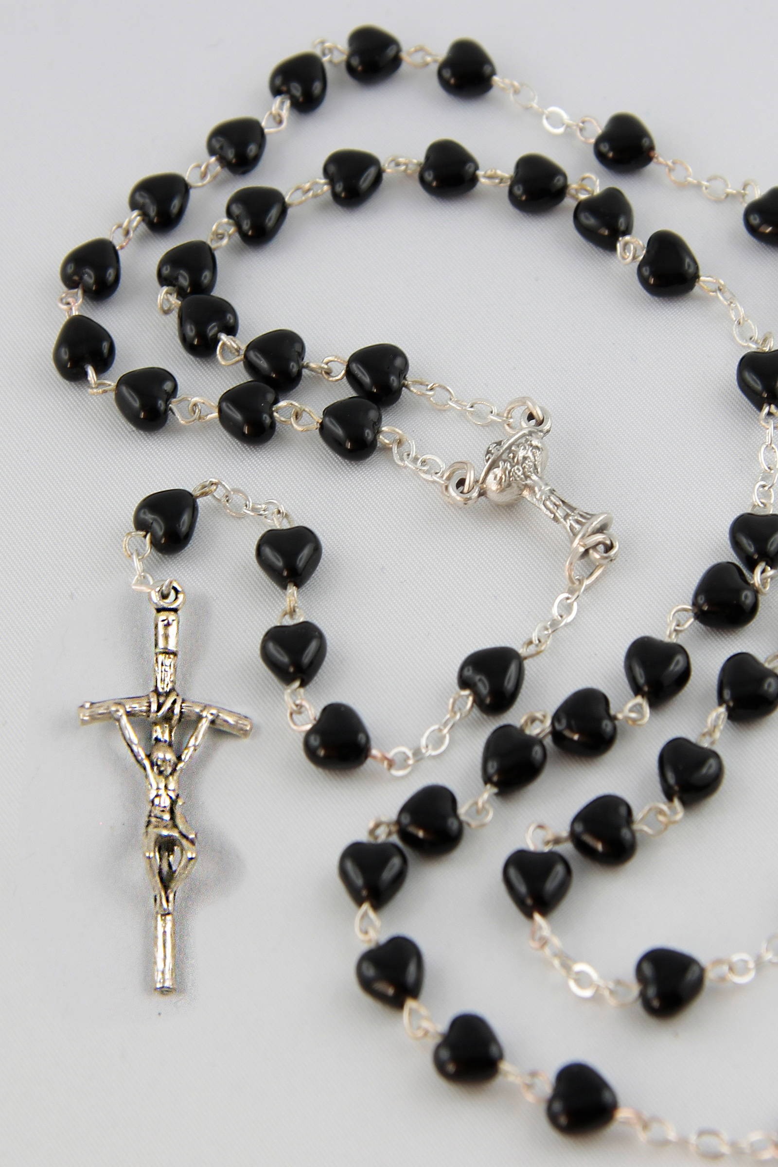 Chapelet de communion - coeur noir RU-RS Chapelet de communion - coeur noir RU-RS - obraz 0