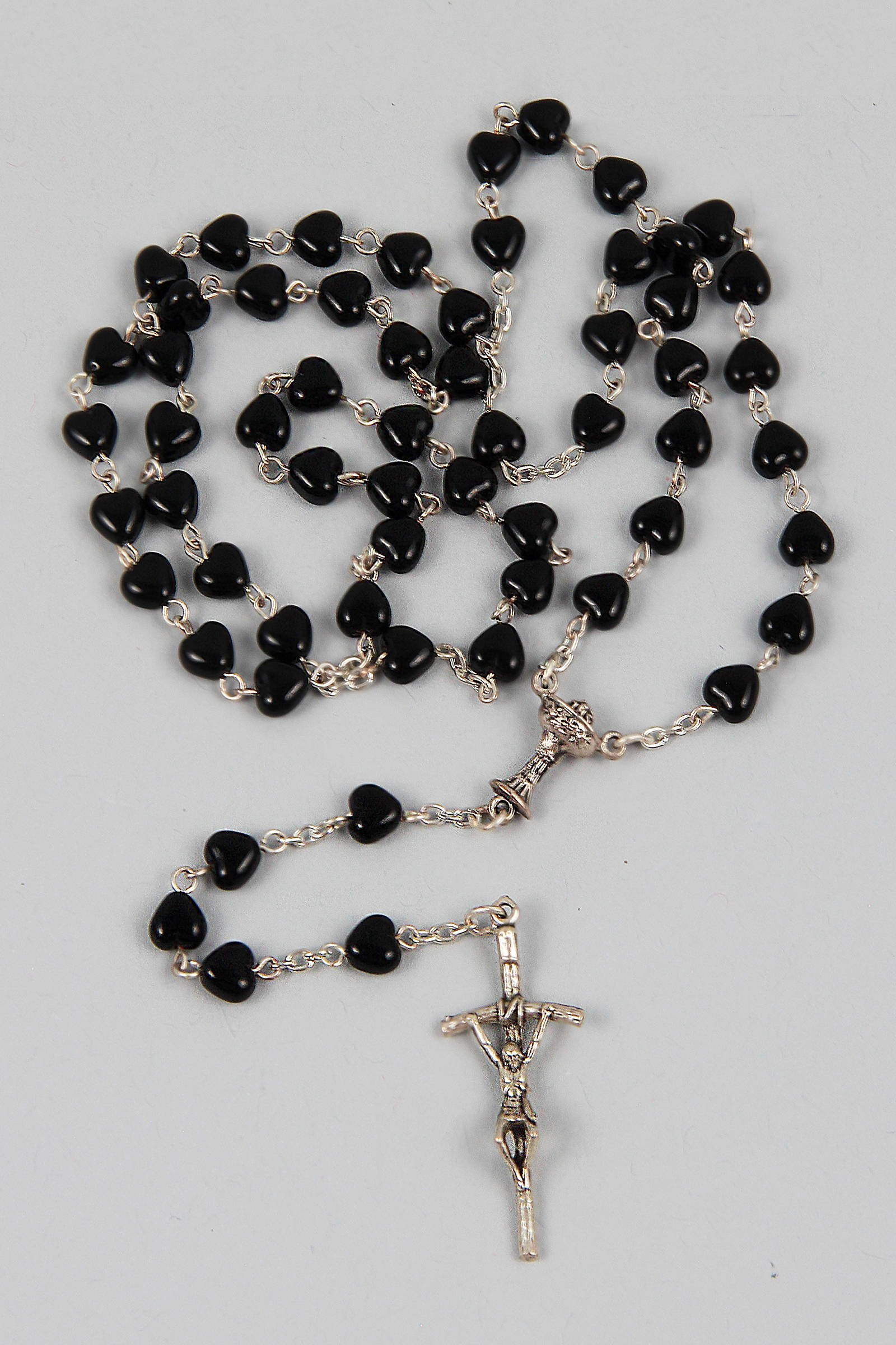 Chapelet de communion - coeur noir RU-RS Chapelet de communion - coeur noir RU-RS - obraz 1