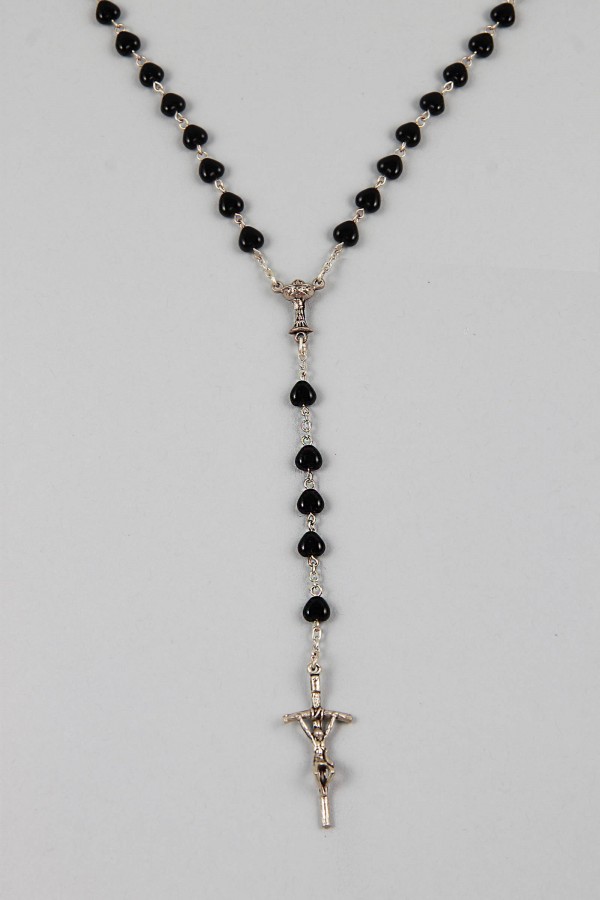 Chapelet de communion - coeur noir RU-RS Chapelet de communion - coeur noir RU-RS - obraz 3