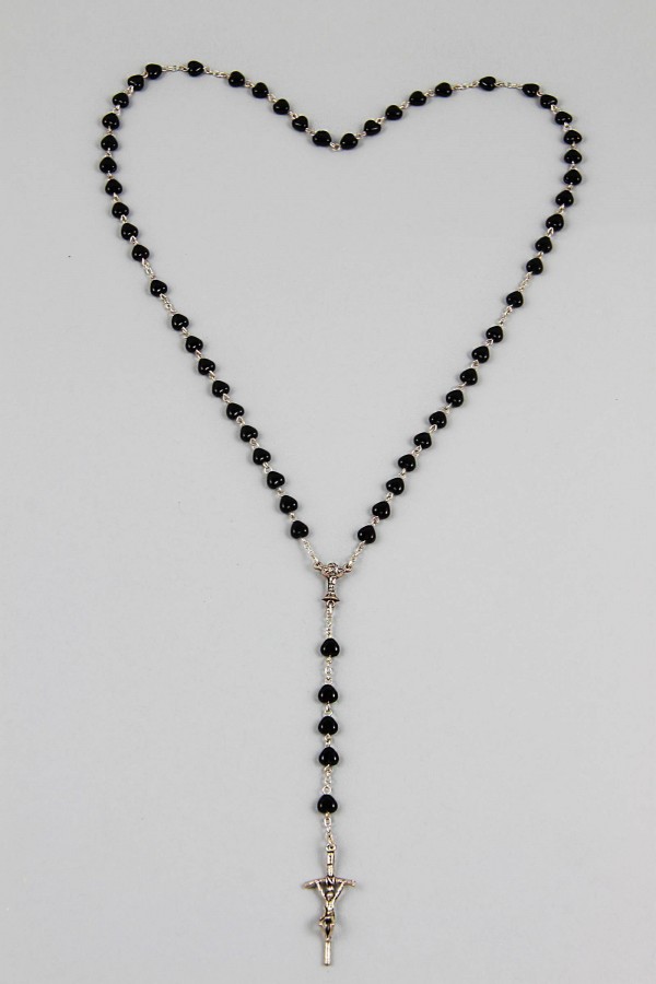 Chapelet de communion - coeur noir RU-RS Chapelet de communion - coeur noir RU-RS - obraz 2