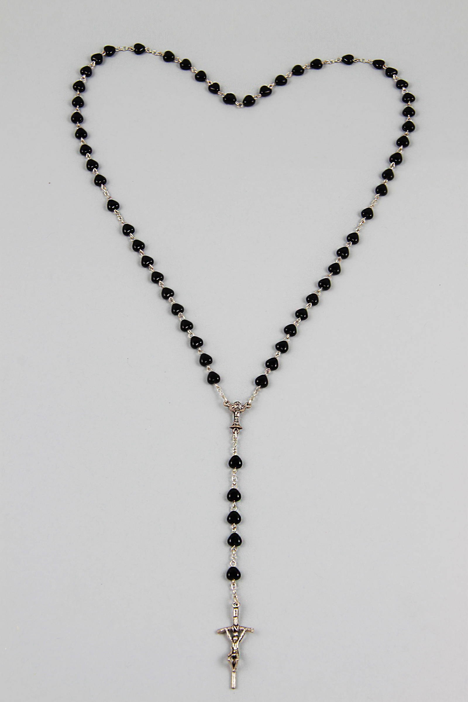 Chapelet de communion - coeur noir RU-RS Chapelet de communion - coeur noir RU-RS - obraz 2