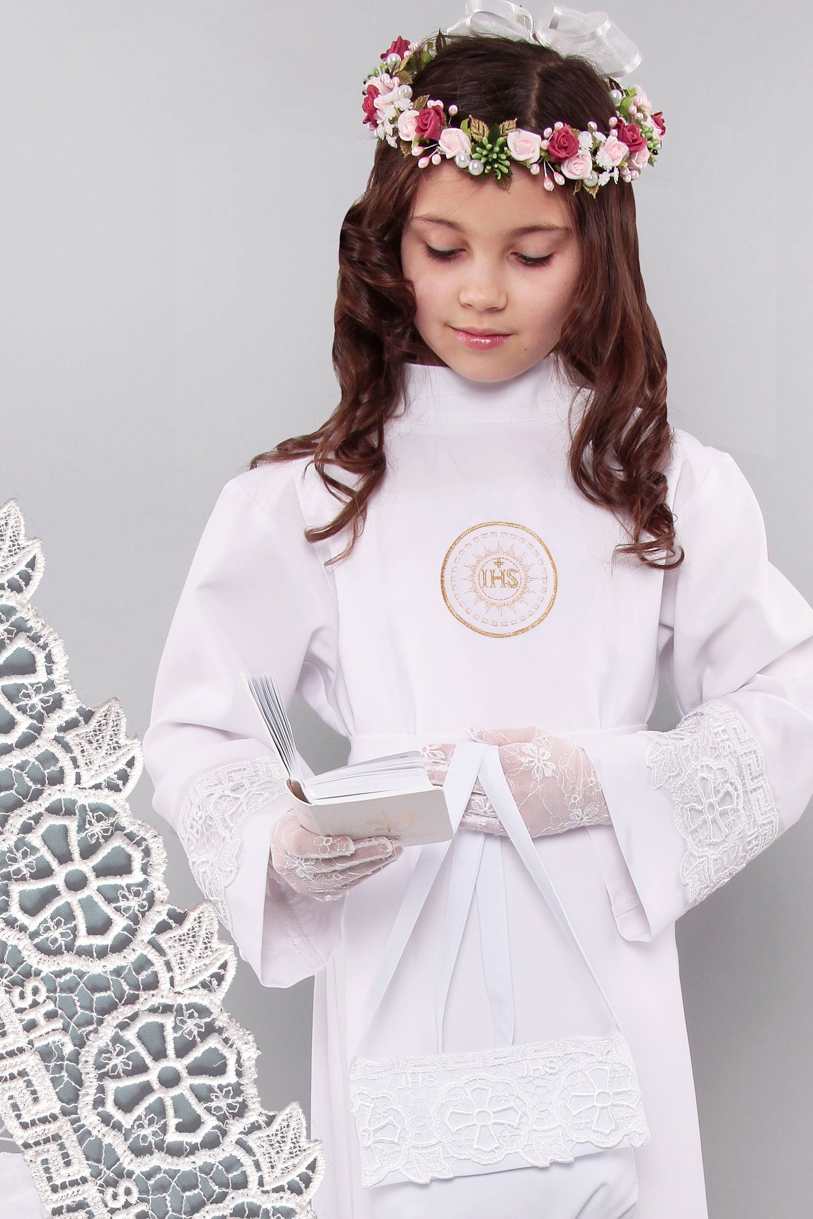 Communion Alba with guipure 8a/UK-Z1 - obraz 0