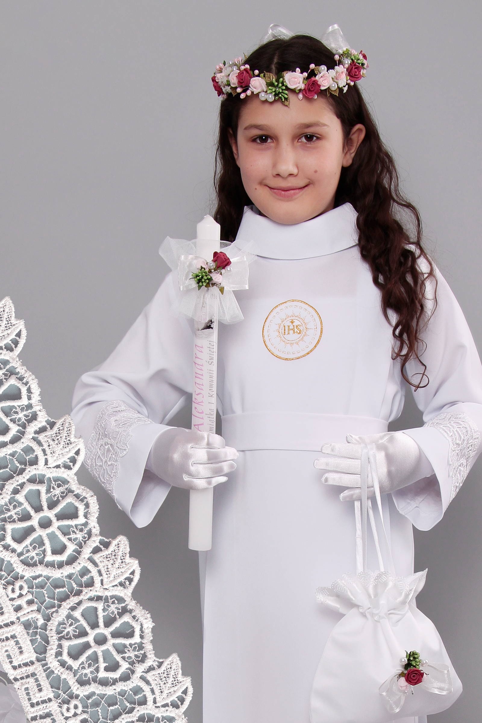 Communion Alba with guipure 13a/UK-Z1 - obraz 0