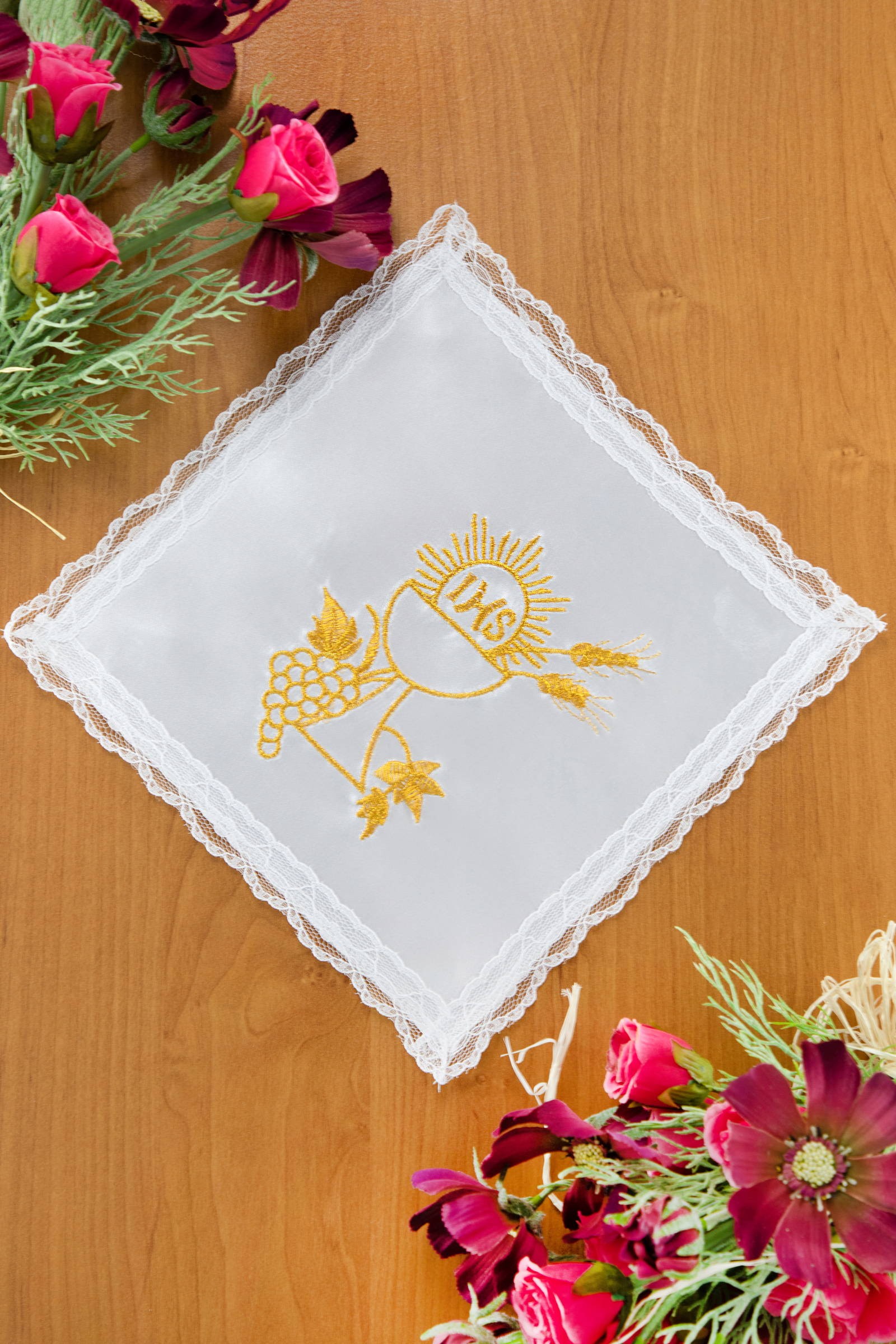Mouchoir de communion brodé UK-CH12 Mouchoir de communion brodé UK-CH12 - obraz 0