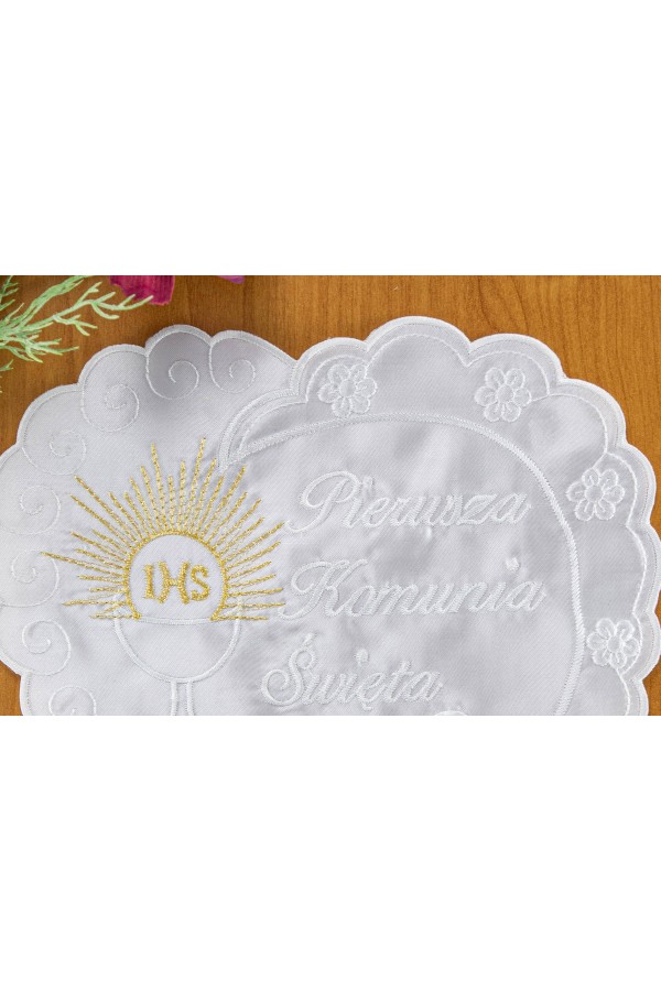 Embroidered communion handkerchief UK-CH1 Embroidered communion handkerchief UK-CH1 - obraz 2