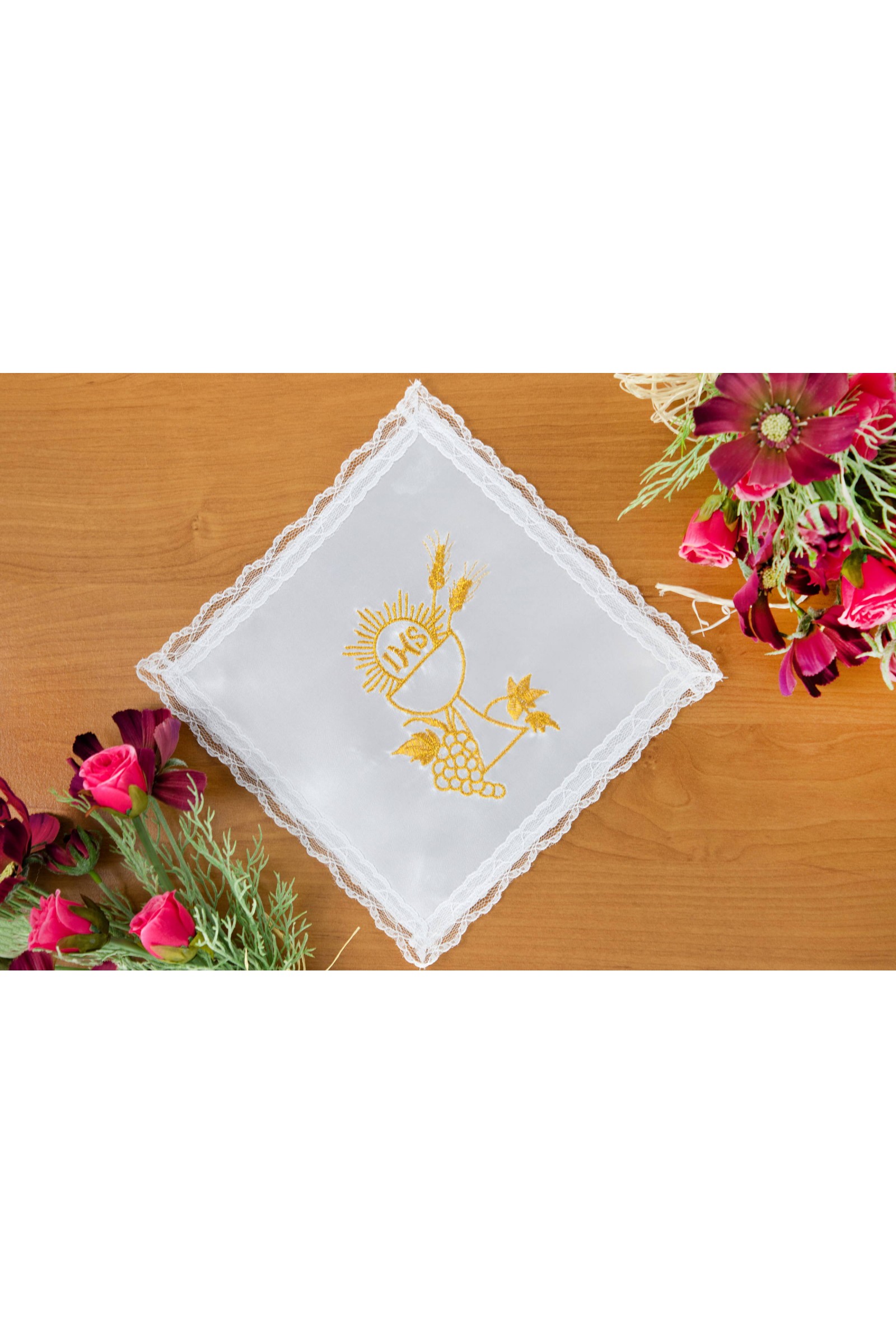 Mouchoir de communion brodé UK-CH12 Mouchoir de communion brodé UK-CH12 - obraz 1