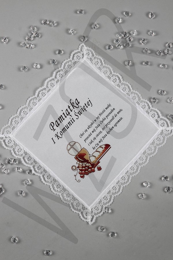 Communion handkerchief with graphic UK-CHG 4 Communion handkerchief with graphic UK-CHG 4 - obraz 1