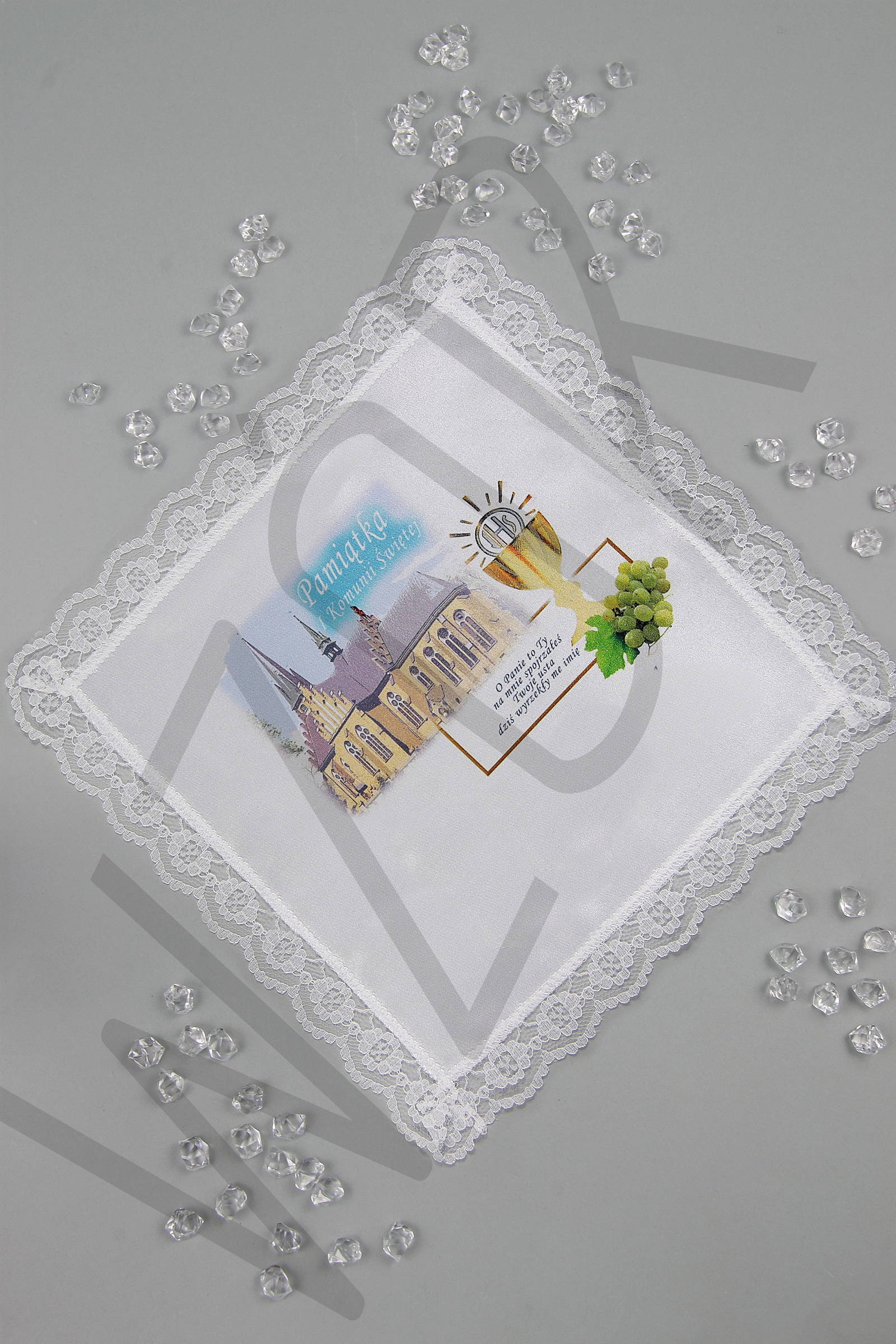 Mouchoir de communion avec graphique UK-CHG 11 Mouchoir de communion avec graphique UK-CHG 11 - obraz 1
