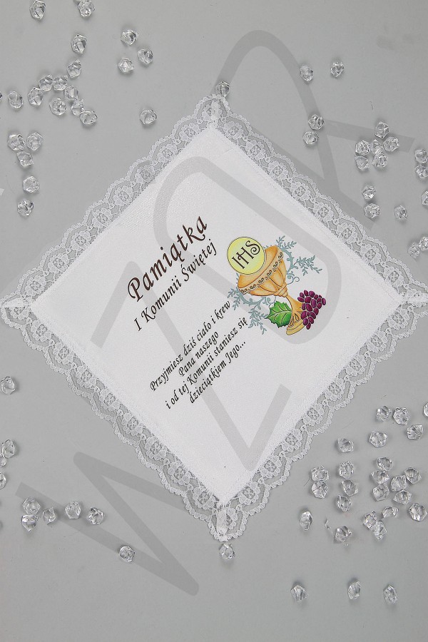 Communion handkerchief with graphic UK-CHG 2 Communion handkerchief with graphic UK-CHG 2 - obraz 1
