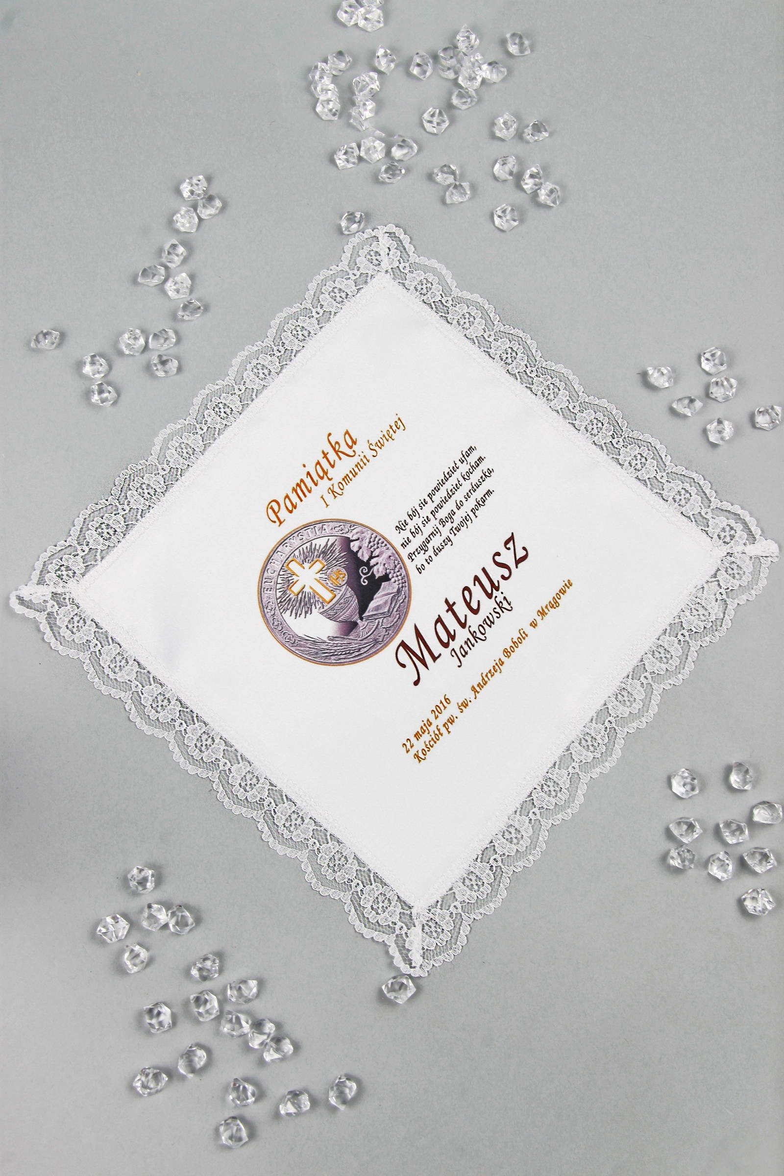Mouchoir de communion avec graphique personnalisé UK-CHGI 1 Mouchoir de communion avec graphique personnalisé UK-CHGI 1 - obraz 1